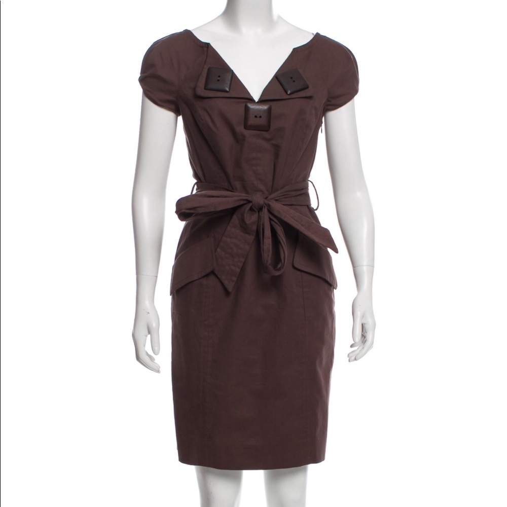 Olive brown Milly dress